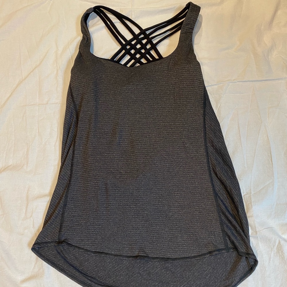 Lululemon top with built-in bra. Size 10.